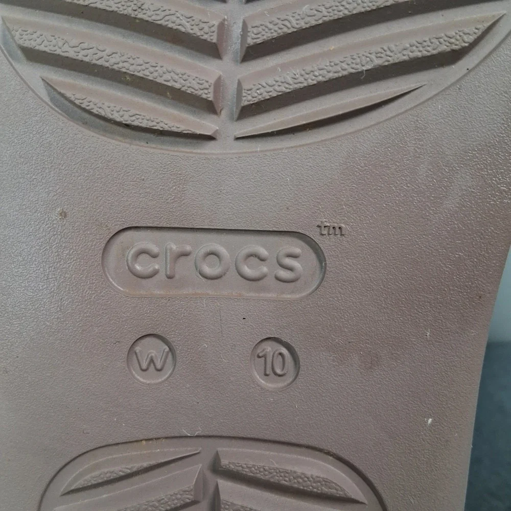 Crocs Brooklyn Flip Flop Platform Sandal Casual Womens Size 10 Mauve Brown